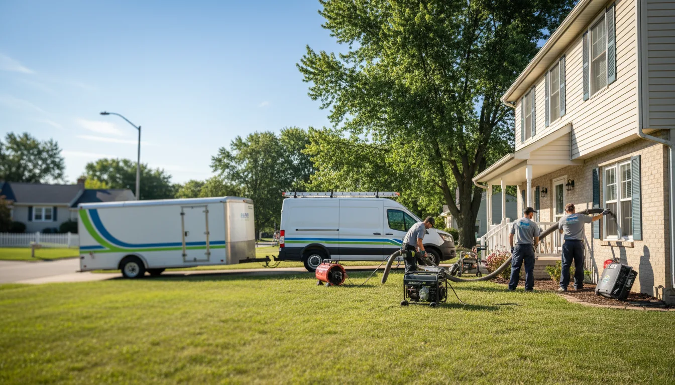 Flooded Basement Restoration And Cleanup With Repair in Wayne City, IL near me